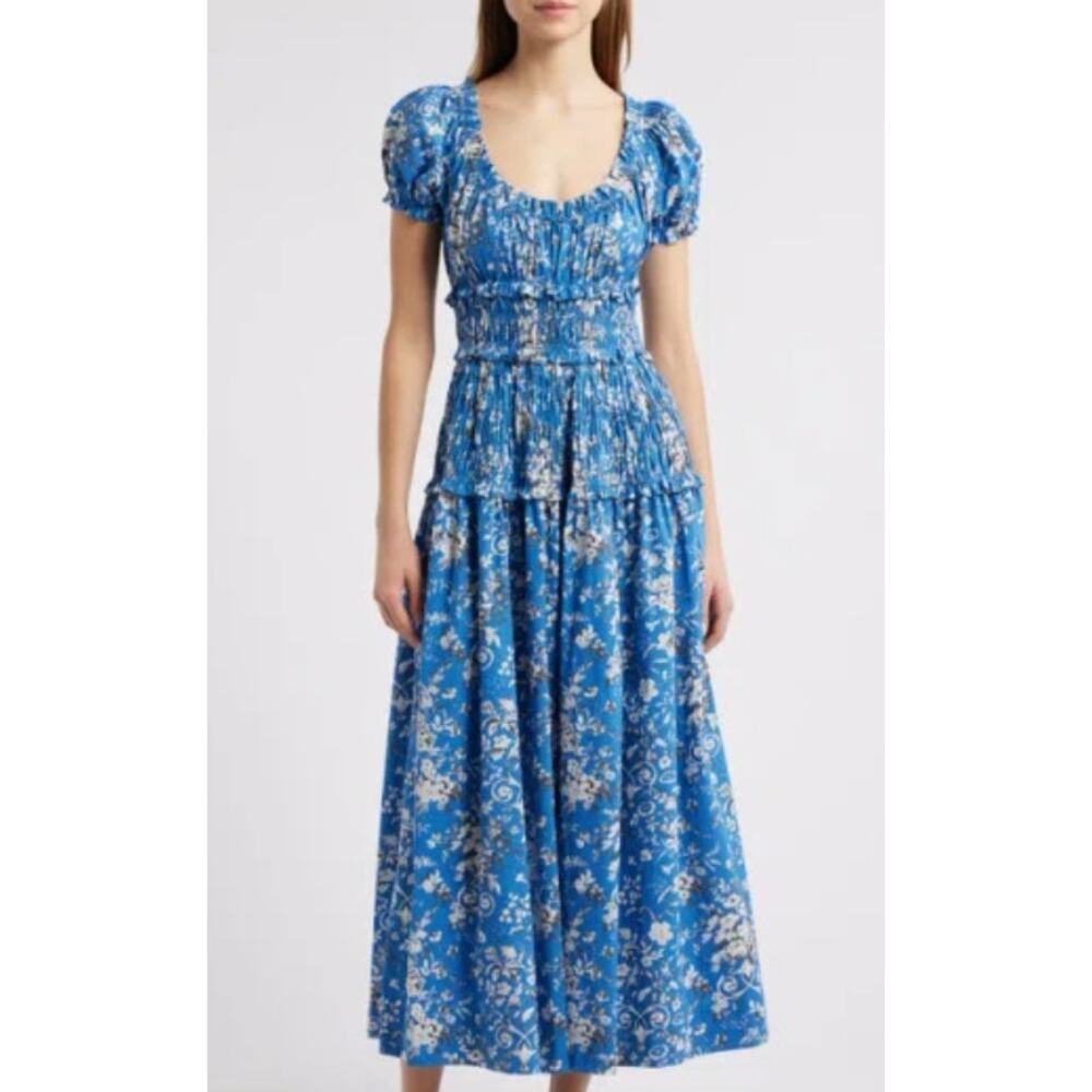 DÔEN Leanne Cotton Scoopneck Midi-Dress - Picture 2 of 8
